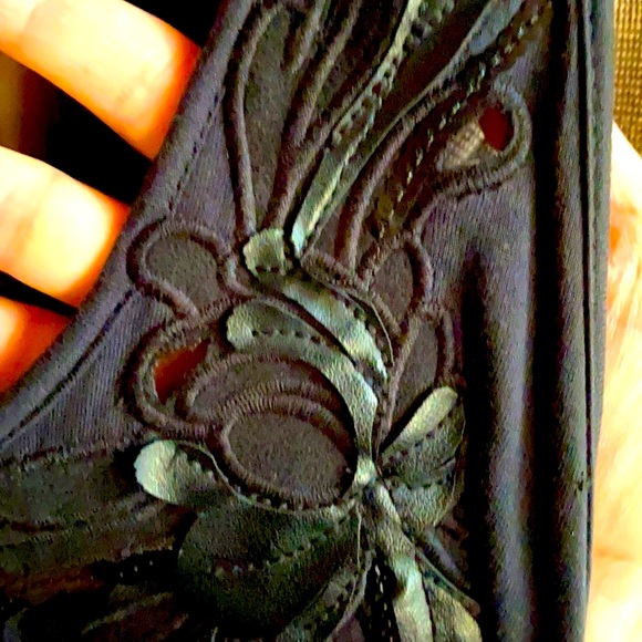 Couture Embellished Embroidery Sequin Black Top - Picture 11 of 12